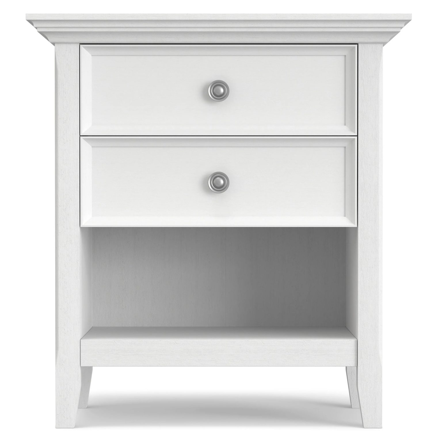 ZenVora 24 Inch Wide Solid Wood Nightstand, Bedside Table and Bedroom End Table