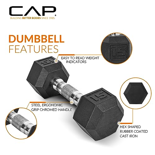 ZenVora 150 LB Coated Hex Dumbbell Weight Set with Vertical Rack, Black