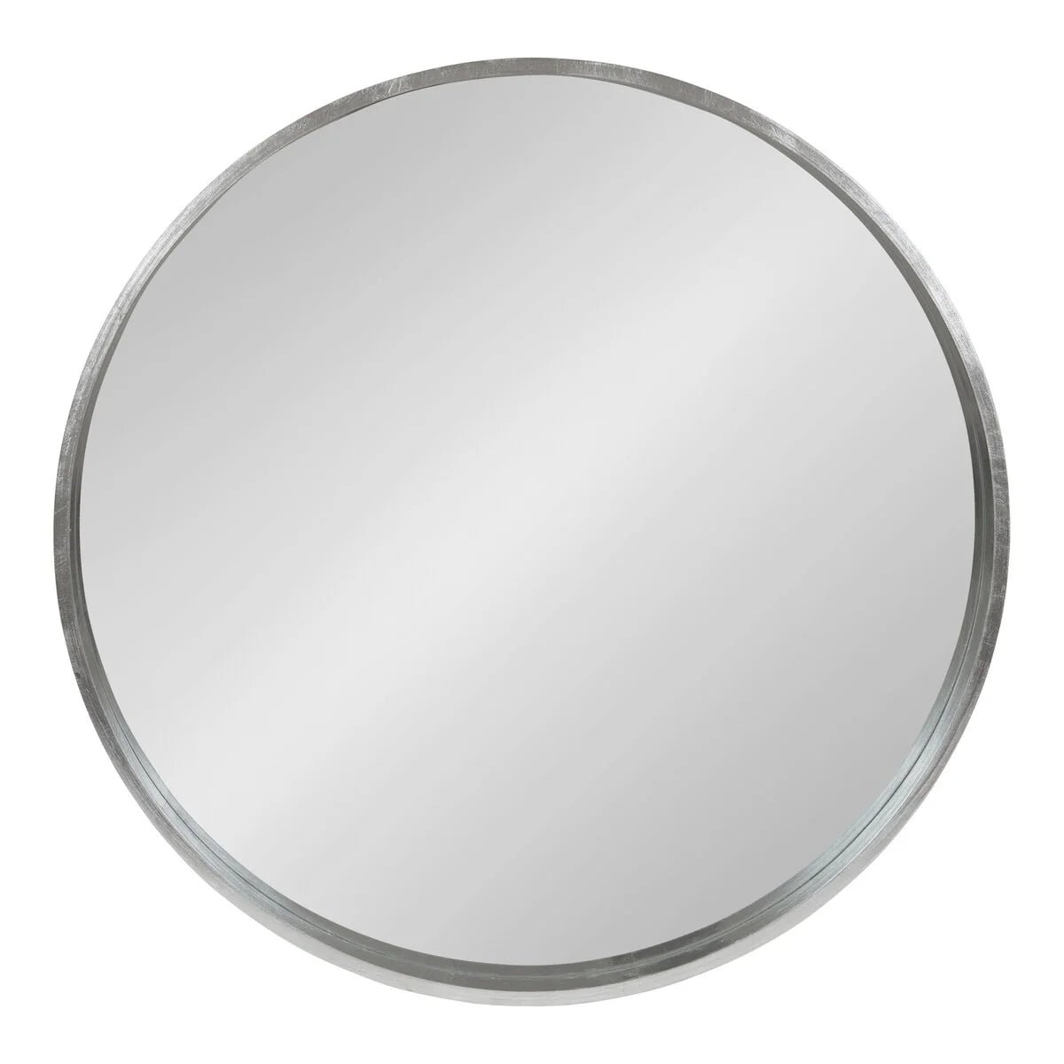 ZenVora Round Wood Accent Wall Mirror, Modern Decorative Wooden Frame Mirror for Living Room, Bedroom and Entryway