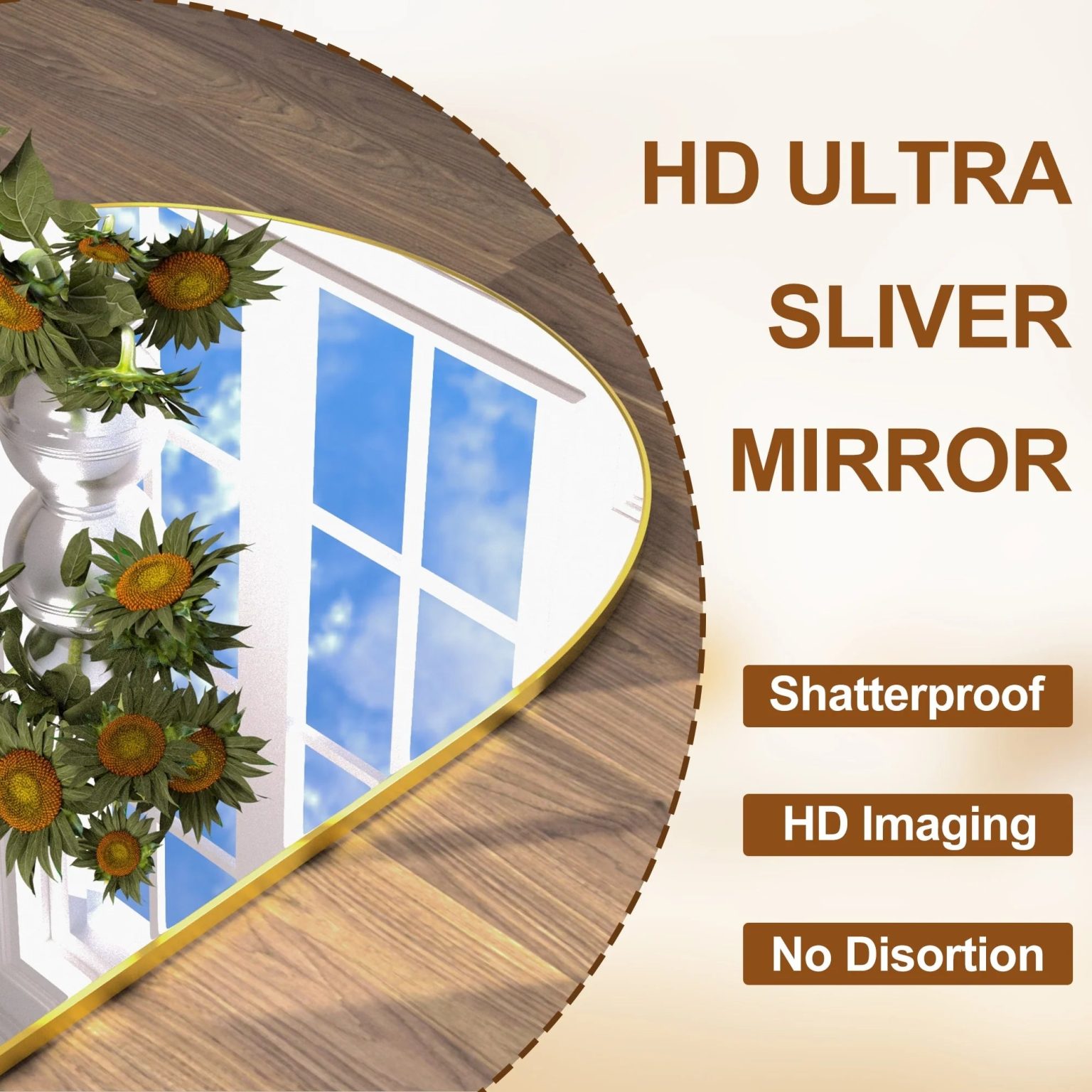 ZenVora Modern Arched Full Length Floor Mirror, Aluminum Alloy Frame Standing Full Body Mirror