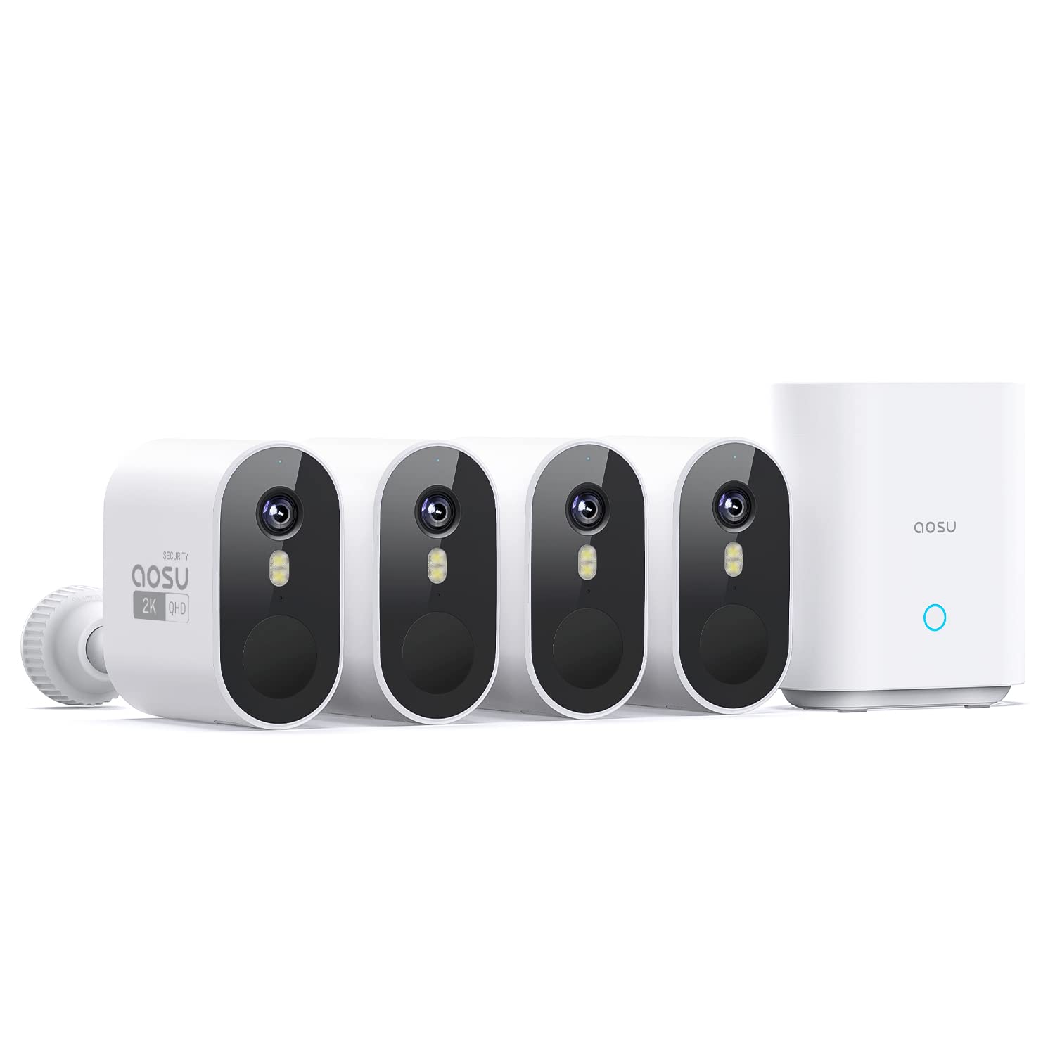 ZenVora Wireless Outdoor Security Camera System – 2K HD, 166° Wide Angle, 100% Wire-Free, No Monthly Fees