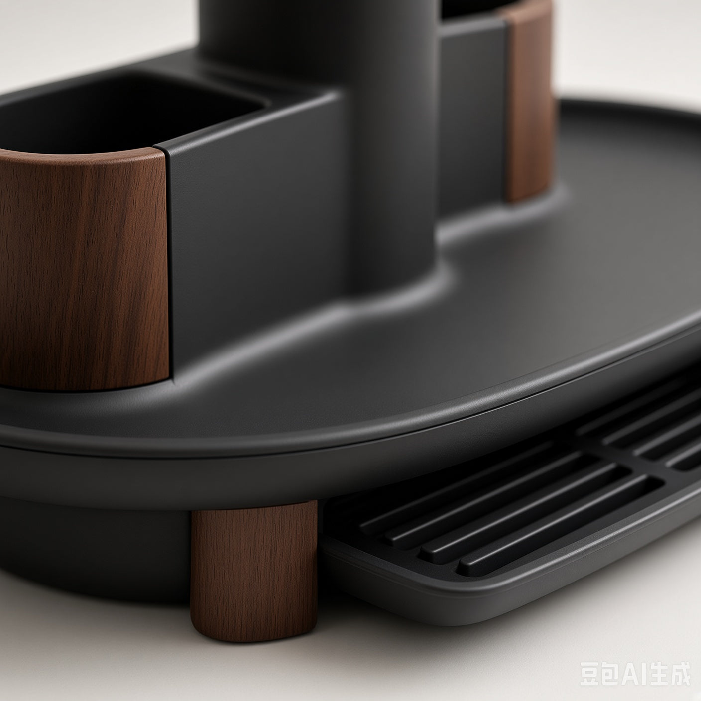 ZenVora Multi-Compartment Utensil Caddy with Drain Drawer